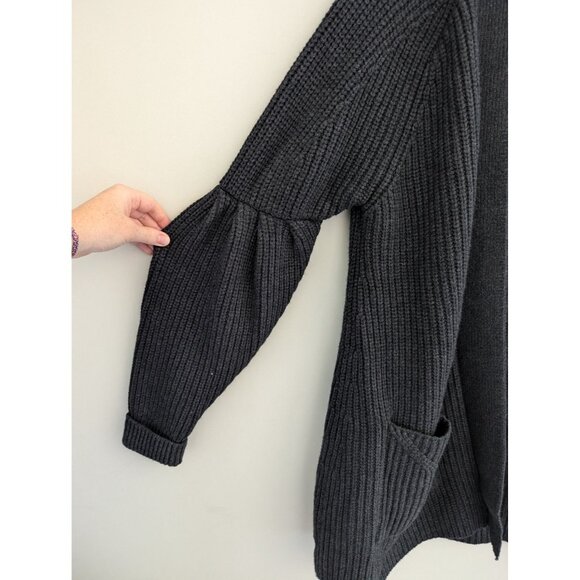 NWT Anthropologie Knitted & Knotted Ribbed Knit Cardigan Size M - Picture 4 of 10